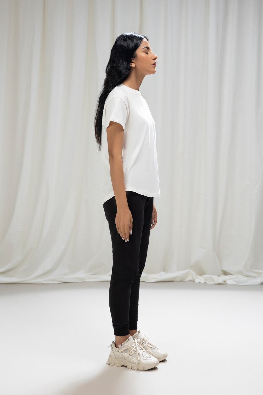 Round Hem T-Shirt