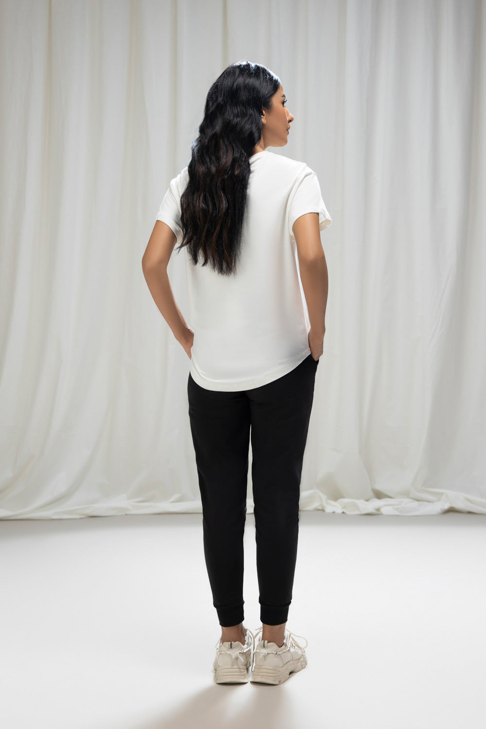 Round Hem T-Shirt