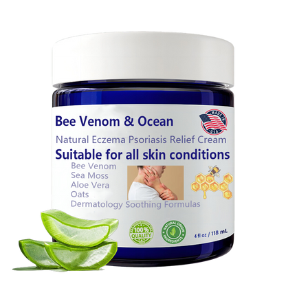 🌞Bee Venom & Ocean Natural Eczema Psoriasis Relief Cream (For all skin conditions)